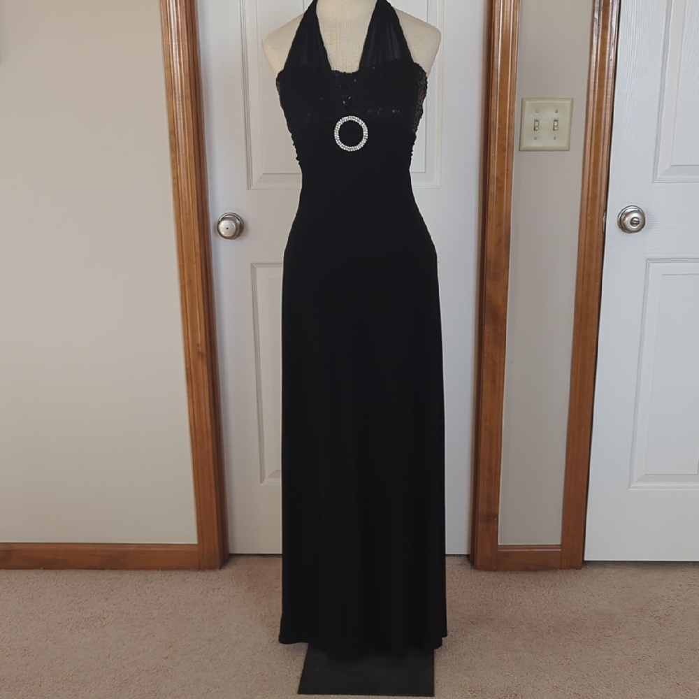 Floor Length Black Formal Dress